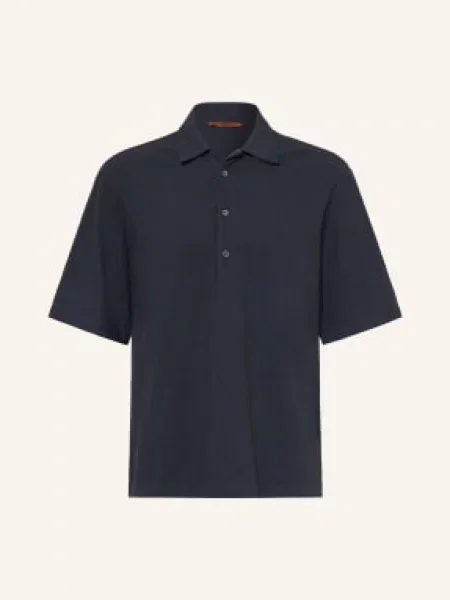Barena Venezia Koszula Z Krótkim Rękawem Mola Regular Fit blau granatowa