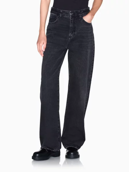Прямі джинси Armani Exchange чорний