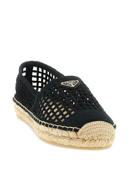 Espadrile Prada tricotate negru