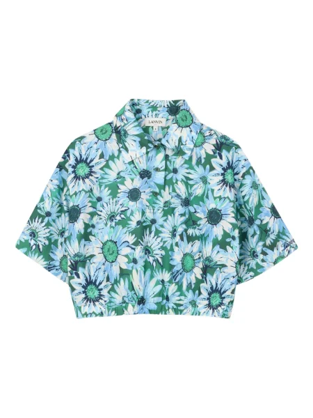 Top dziecięcy Lanvin Enfant zielony