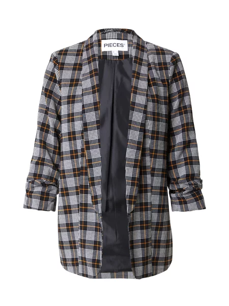 PIECES Sacou PCBOSS portocaliu / negru alb