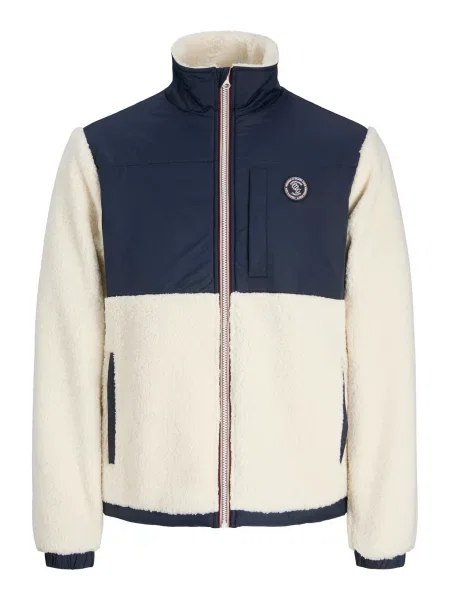 JACK & JONES Geacă de primăvară-toamnă JORFrederiksberg crem / noapte albastru