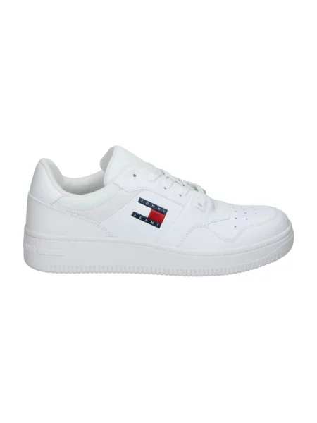 Sneakersy Tommy Jeans retro skórzane białe