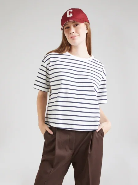 MSCH COPENHAGEN Tricou Leana bleumarin alb