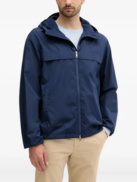 Kožna bajker polo majica Polo Ralph Lauren ljubičasta