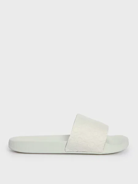 Шльопанці Calvin Klein сірі