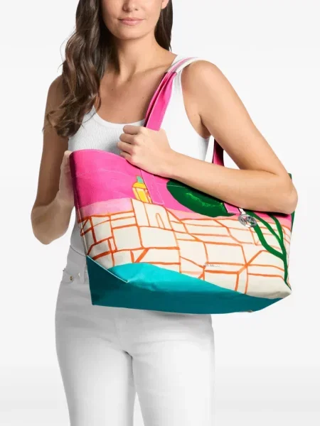Geantă shopper Michael Kors cu imagine roz