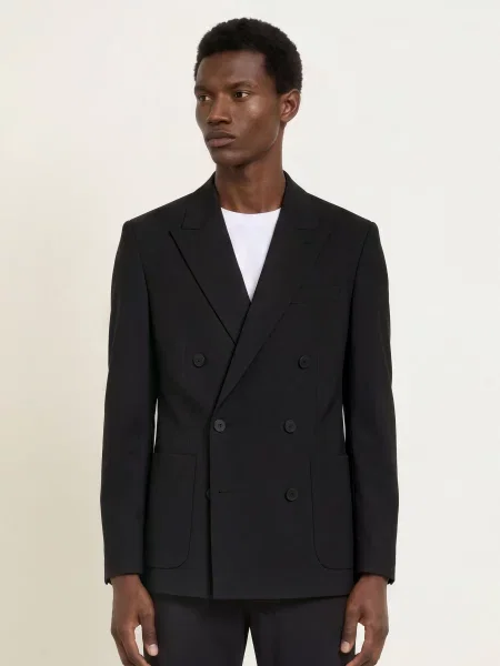 Strellson Oblekové Sako Ashton Slim Fit black černé