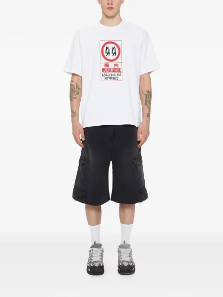 Grafic tricou 44 Label Group cu imagine din jerseu alb