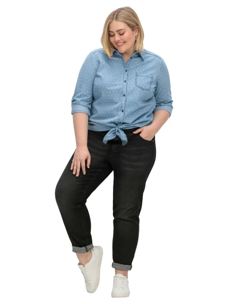 SHEEGO Jeans denim negru