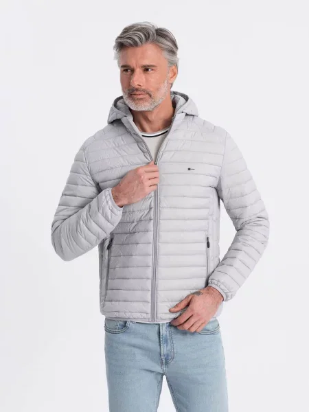 Satenska bomber jakna Ombre crna