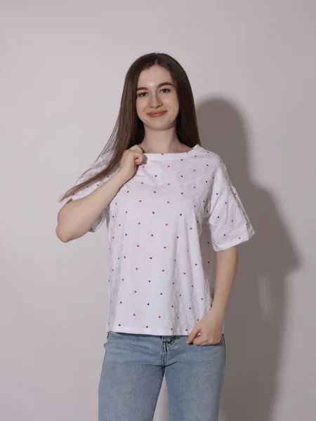 Футболка LUMO віскоза/поліестер білий