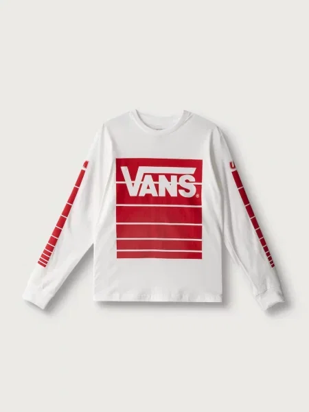 Vans majica dugih rukava za djecu od pamuka Fast Terrain LS Tee bijela