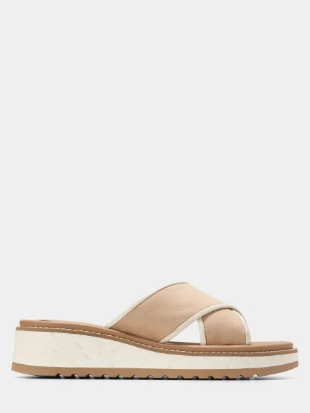 Шкіряні Шльопанці Cole Haan бежевий
