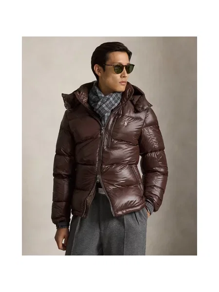 Kurtka puchowa Polo Ralph Lauren brązowa