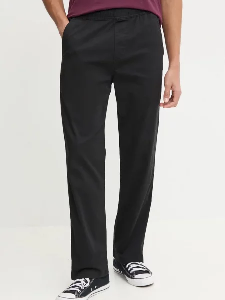 Панталон Hollister Co. със стандартна кройка черно