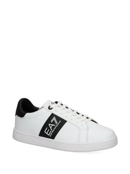 Sneakerși Ea7 Emporio Armani din piele alb