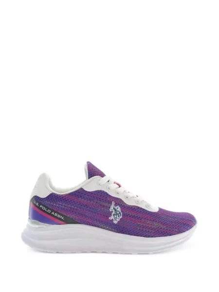 Sneakerși U.s. Polo Assn. cu șireturi din dantelă cu autograf violet