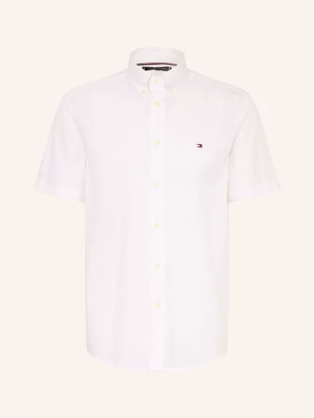 Tommy Hilfiger Košile S Krátkým Rukávem Regular Fit bílá