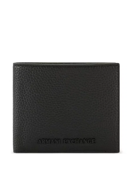Portofel Armani Exchange cu autograf negru