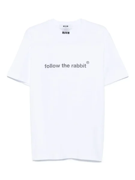 Tricou Msgm cu imagine alb