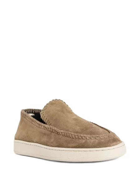 Pantofi loafer Officine Creative din piele de căprioară maro