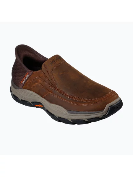 Mocasini Skechers maro