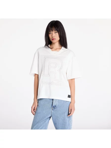 Тениска Reebok Classic с апликация бежово