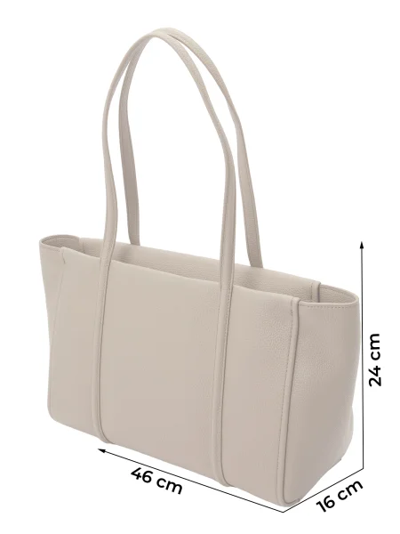 Geantă Calvin Klein Emblem Hw Pebble Tote bej