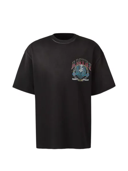 Tricou Amiri cu imagine negru