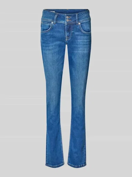 Jeansy o kroju skinny fit z mieszanki bawełny model ‘VENUS’ Pepe Jeans niebieskie