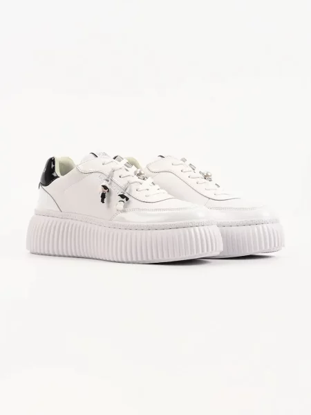 Karl Lagerfeld Kreeper Nft sneakers dámske kožené biela