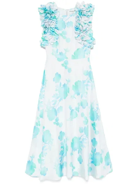 Rochie midi Essentiel Antwerp până la genunchi de costum albastru