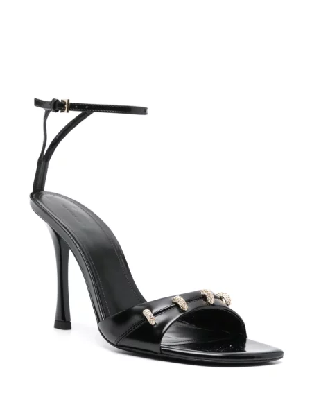 Sandale Givenchy de cristal negru