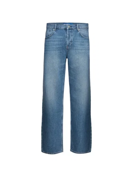 Blugi cu picior larg Karl Lagerfeld Jeans albastru