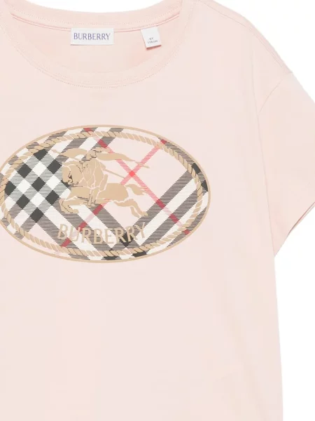 Koszulka dziecięca Burberry różowa