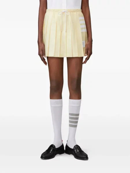 Fusta mini Thom Browne cu cordon galben