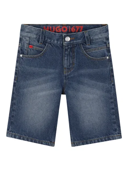 Dětské džínové šortky Hugo modré