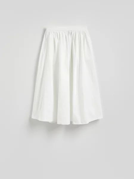 Reserved Спідниця міді кльош білий