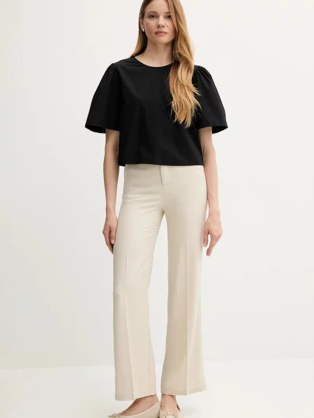 Блузка United Colors of Benetton однотонна чорний