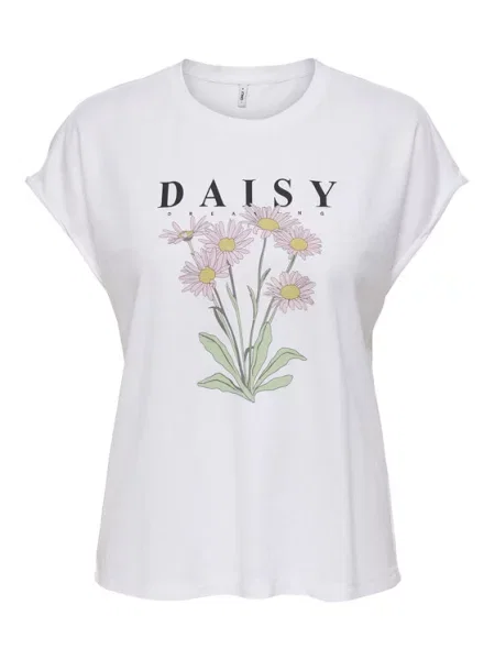 ONLY Tricou Jany alb