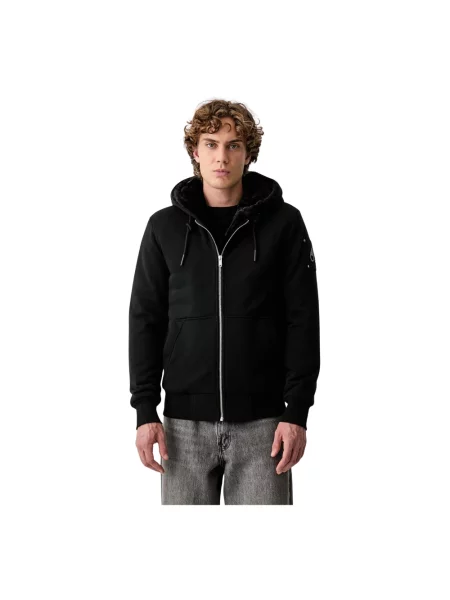 Bluza z kapturem Moose Knuckles z kapturem klasyczna czarna