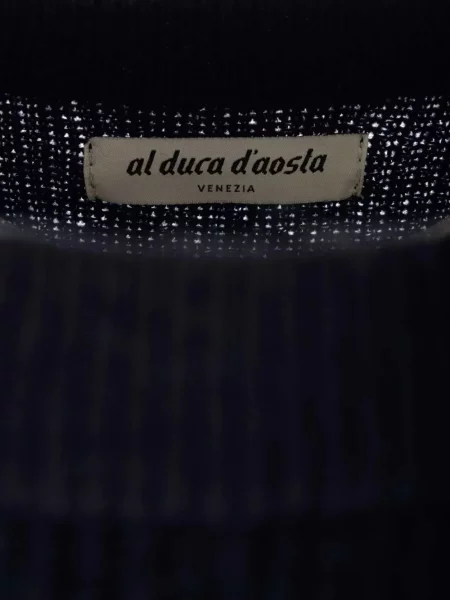 Pulover Al Duca D’aosta 1902 din cașmir albastru