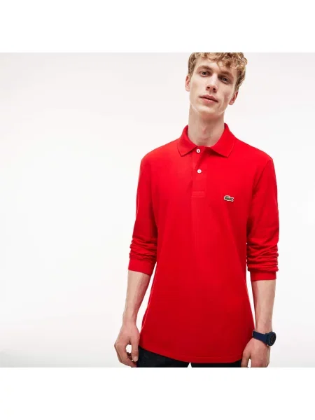 Поло Lacoste красное