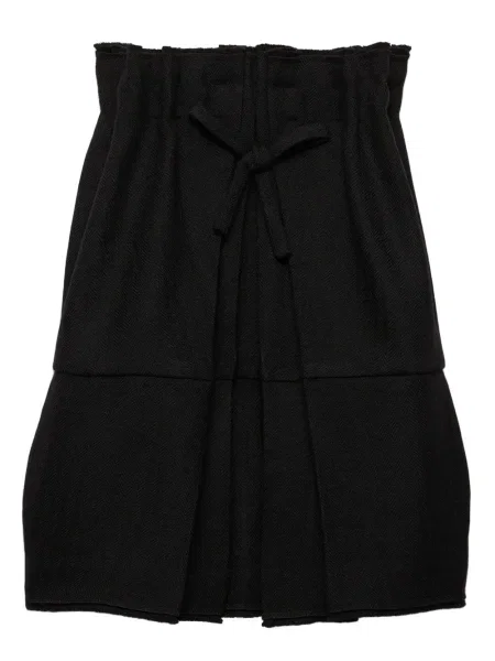 Rochie Prada cu funde plisată de costum negru