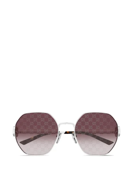 Ochelari de soare Gucci Eyewear cu imprimeu geometric argintiu