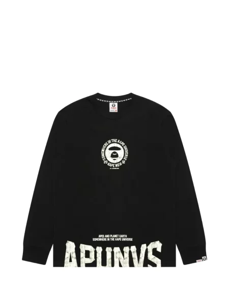 Lung tricou Aape By A Bathing Ape negru