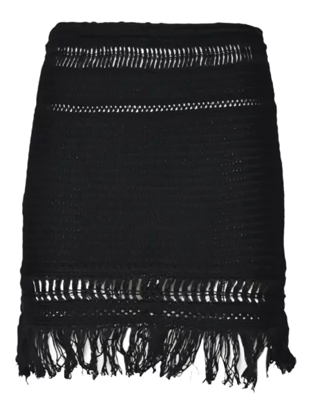Fusta mini Marant Etoile tricotate negru