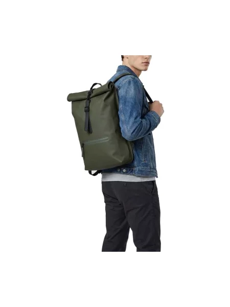 Mestský batoh Rains Rolltop W3 13 l zelený