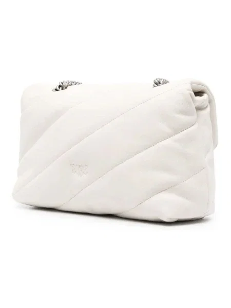 Pinko De piele geantă pe umăr LOVE CLASSIC PUFF bej